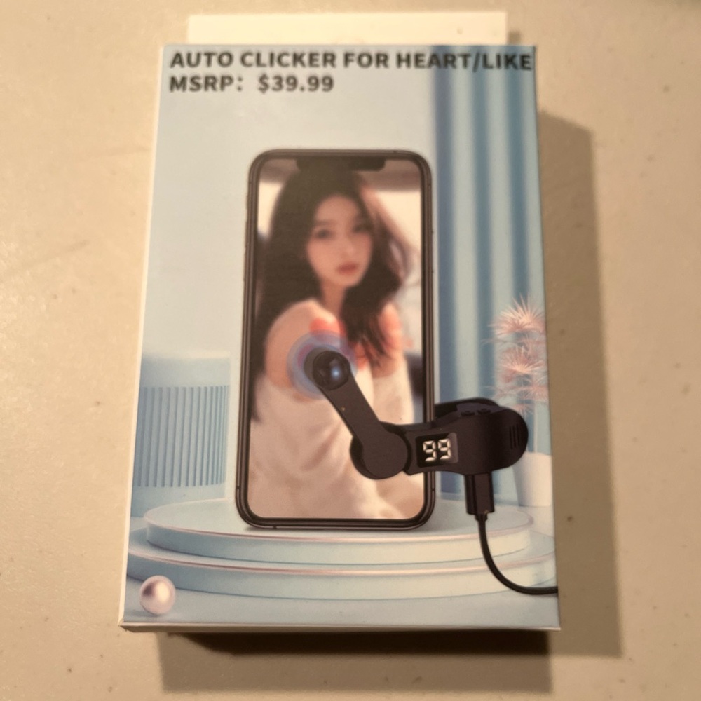 Auto Clicker for Heart/like. Msrp 39.99